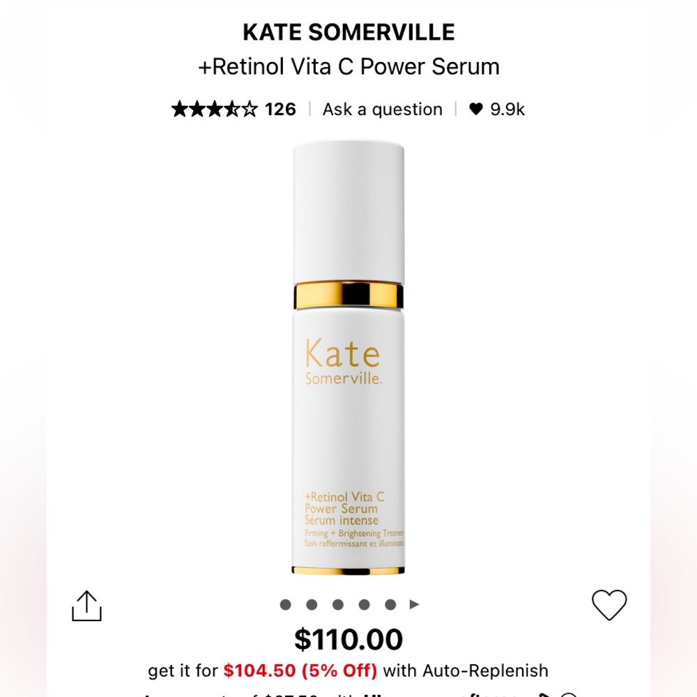 NIB KATE SOMERVILLE +Retinol Vita C Power Serum